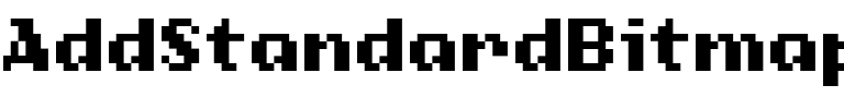 AddStandardBitmap Point9.ttf