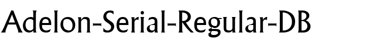 Adelon-Serial DB Regular.ttf