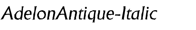 AdelonAntique Italic.ttf
