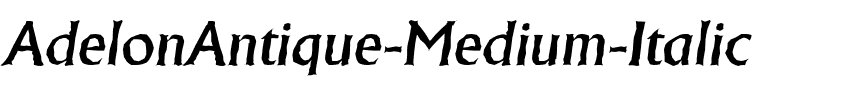 AdelonAntique-Medium Italic.ttf