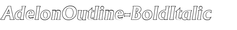 AdelonOutline BoldItalic.ttf