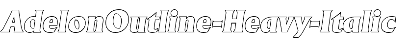 AdelonOutline-Heavy Italic.ttf