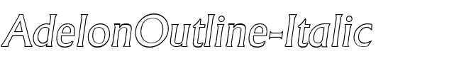 AdelonOutline Italic.ttf