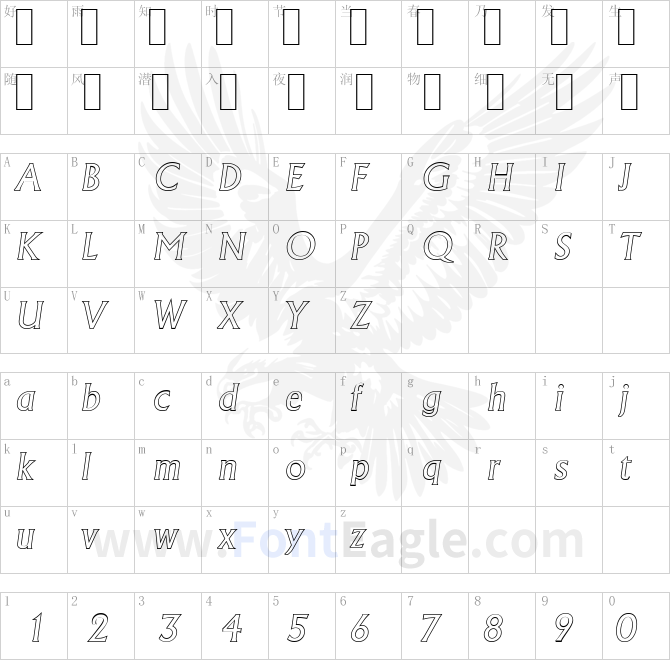 AdelonOutline-Italic