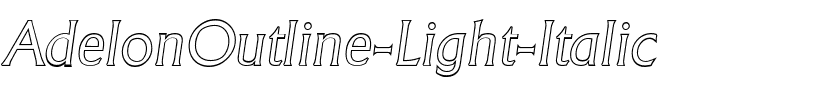 AdelonOutline-Light Italic.ttf