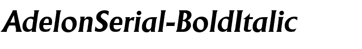 AdelonSerial BoldItalic.ttf