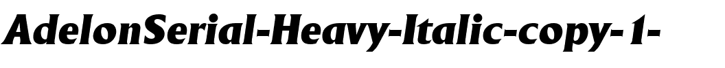 AdelonSerial-Heavy Italic.ttf