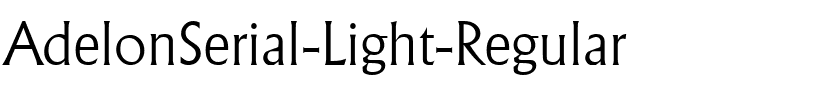 AdelonSerial-Light Regular.ttf