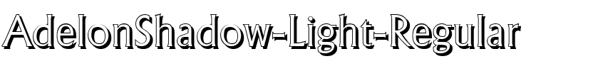 AdelonShadow-Light Regular.ttf