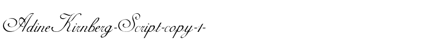 AdineKirnberg-Script Regular.ttf