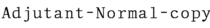 Adjutant-Normal Regular.ttf
