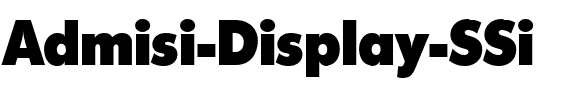 Admisi Display SSi Regular.ttf