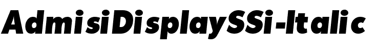 AdmisiDisplaySSi Italic.ttf