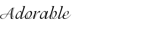 Adorable Regular.ttf