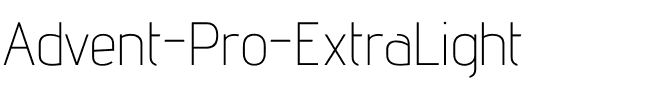 Advent Pro ExtraLight.ttf