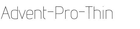Advent Pro Thin.ttf