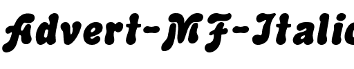 Advert MF Italic.ttf