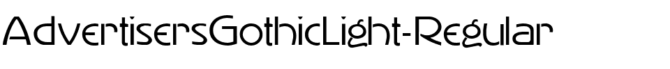 AdvertisersGothicLight Regular.ttf