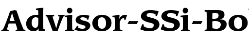 Advisor SSi Bold.ttf