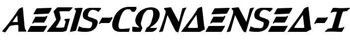 Aegis Condensed Italic Condensed Italic.ttf