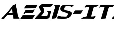 Aegis Italic Italic.ttf