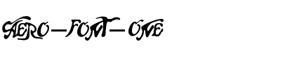 Aero Font One Normal.ttf