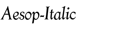 Aesop Italic.ttf