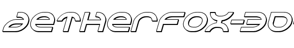 Aetherfox 3D Italic Italic.ttf