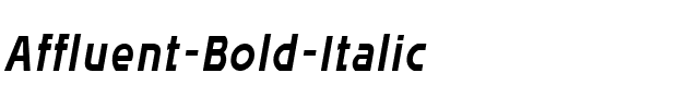 Affluent Bold Italic.ttf