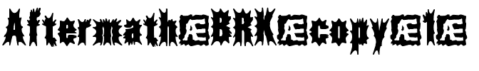 Aftermath BRK Regular.ttf