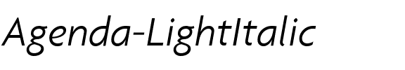 Agenda Medium Italic.ttf