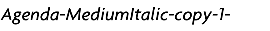 Agenda Italic.ttf