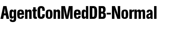 AgentConMedDB Normal.ttf