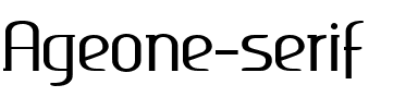 Ageone serif Ageone serif.ttf