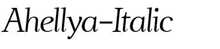 Ahellya Italique.ttf