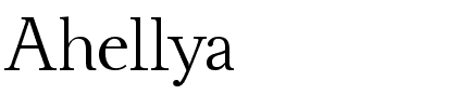 Ahellya Normal.ttf