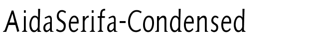 AidaSerifa-Condensed Regular.ttf