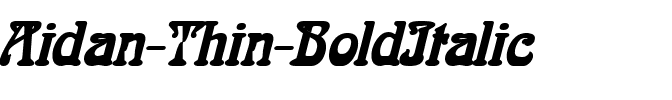 Aidan Thin BoldItalic.ttf