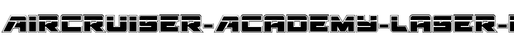 Aircruiser Academy Laser Regular.ttf