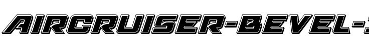 Aircruiser Bevel Italic Italic.ttf
