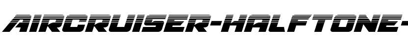 Aircruiser Halftone Italic Italic.ttf