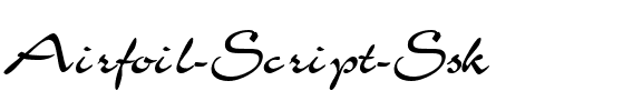 Airfoil Script Ssk Regular.ttf