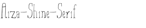 Aiza Shine Serif Regular.otf