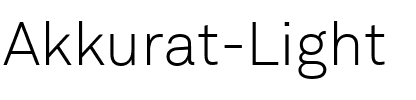 Akkurat-Light Regular.ttf