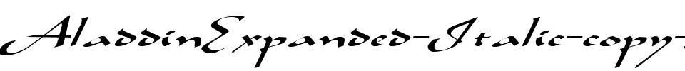 AladdinExpanded Italic.ttf