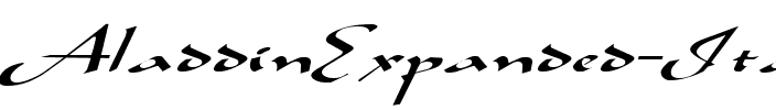 AladdinExpanded Italic.ttf