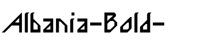 Albania Bold Bold.ttf