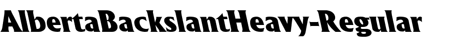 AlbertaBackslantHeavy Regular.ttf