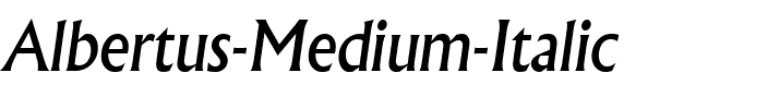 Albertus Medium Italique.ttf