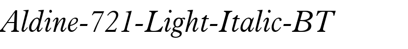 Aldine721 Lt BT Light Italic.ttf